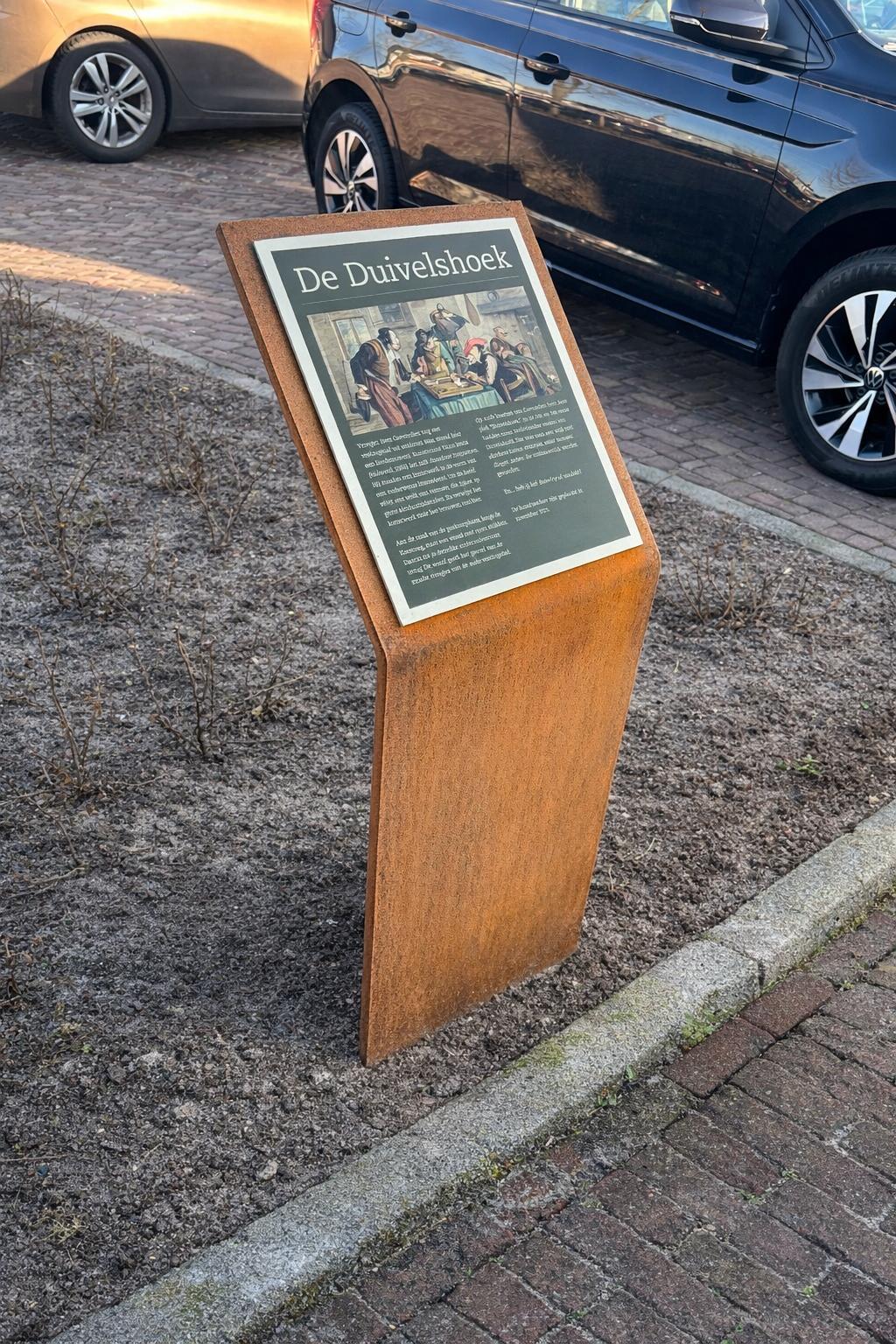lessenaar bewegwijzering corten staal coevorden gemeente